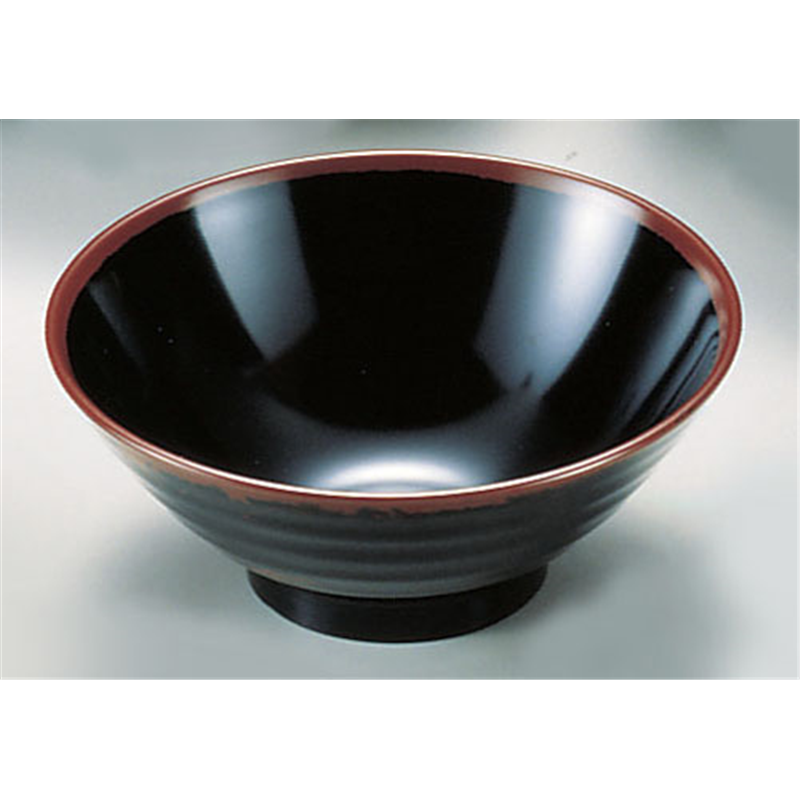 メラミン「長次郎窯」　そば丼（大） AN-65B 1袋（ご注文単位1袋）【直送品】