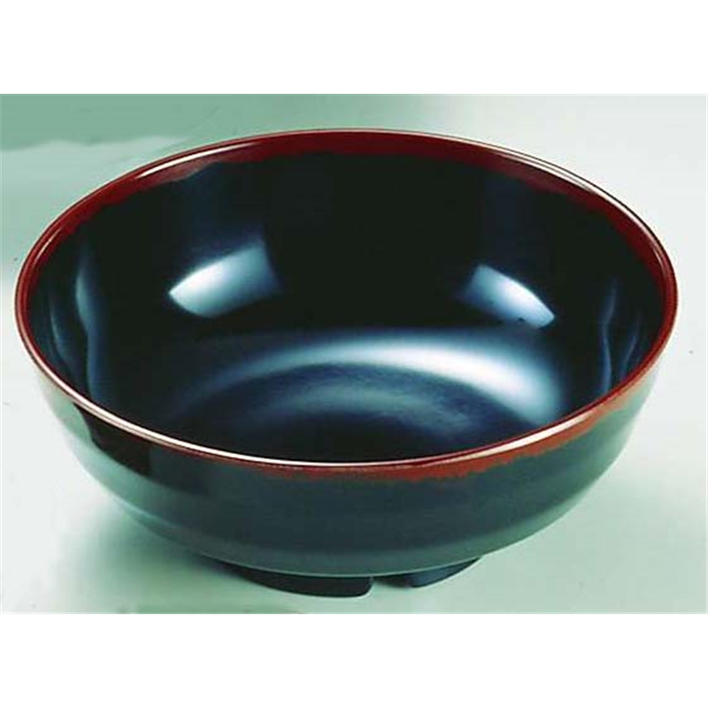 メラミン「長次郎窯」　丼　AN-72B  1袋（ご注文単位1袋）【直送品】