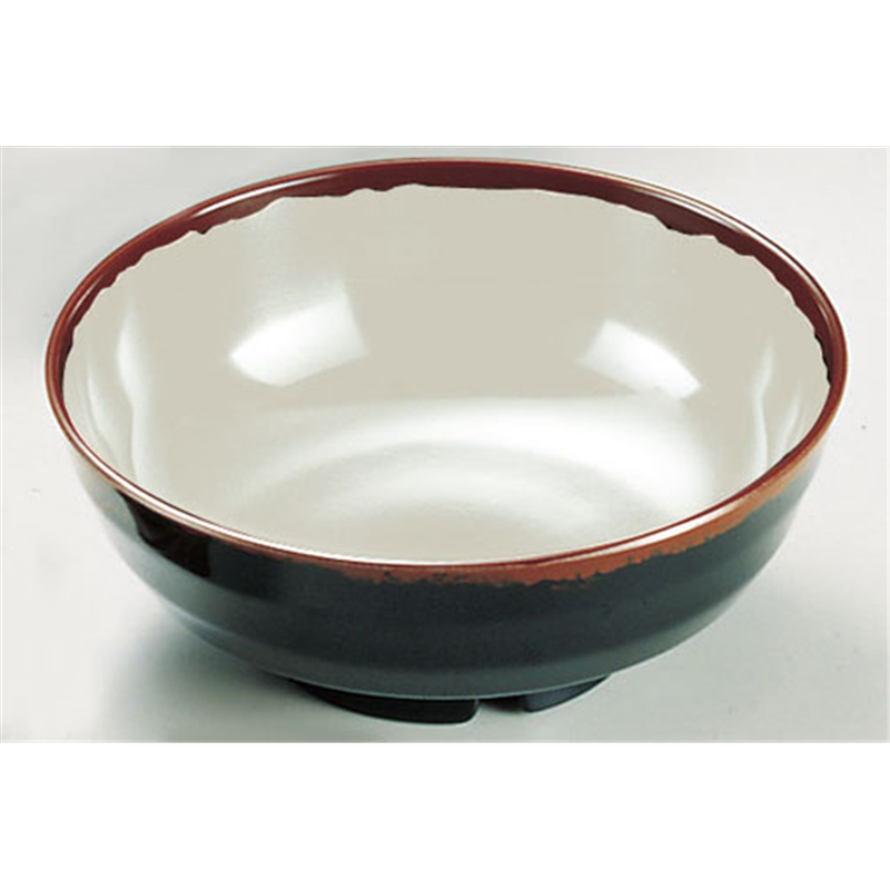 メラミン「長次郎窯」　丼　AN-72W  1袋（ご注文単位1袋）【直送品】