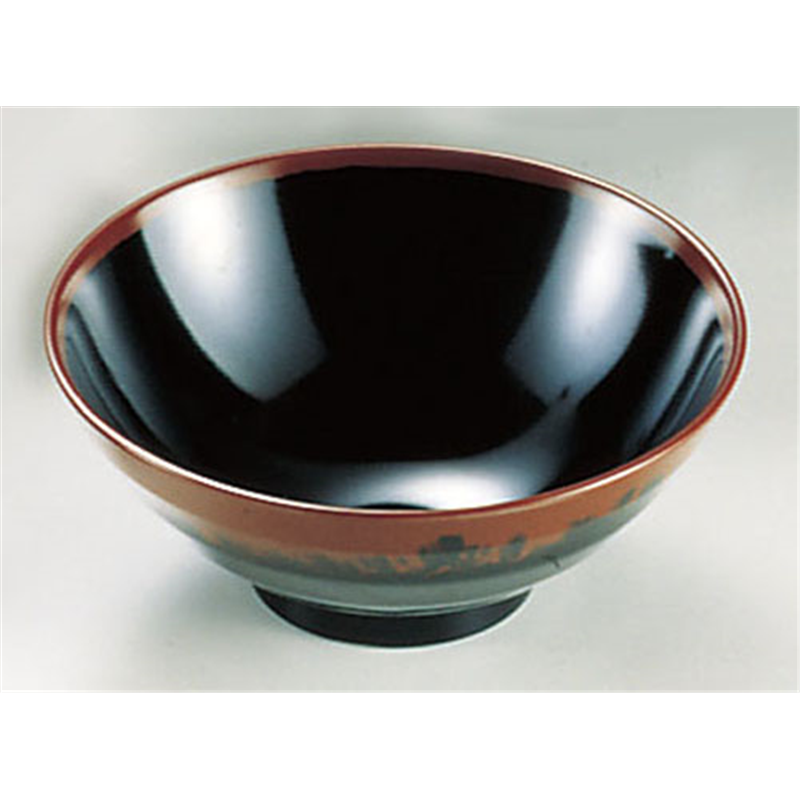 メラミン「長次郎窯」　丼（小） AN-63B 1袋（ご注文単位1袋）【直送品】