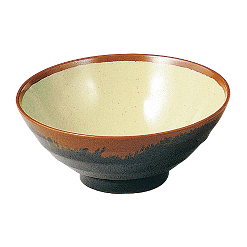 メラミン「長次郎窯」　丼（小） AN-63G 1袋（ご注文単位1袋）【直送品】