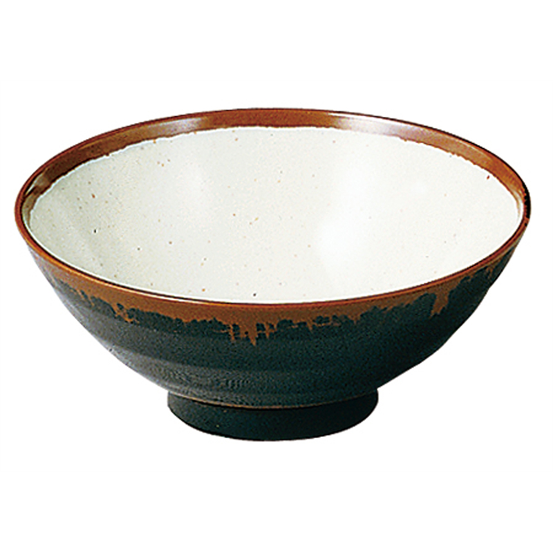 メラミン「長次郎窯」　丼（小） AN-63W 1袋（ご注文単位1袋）【直送品】