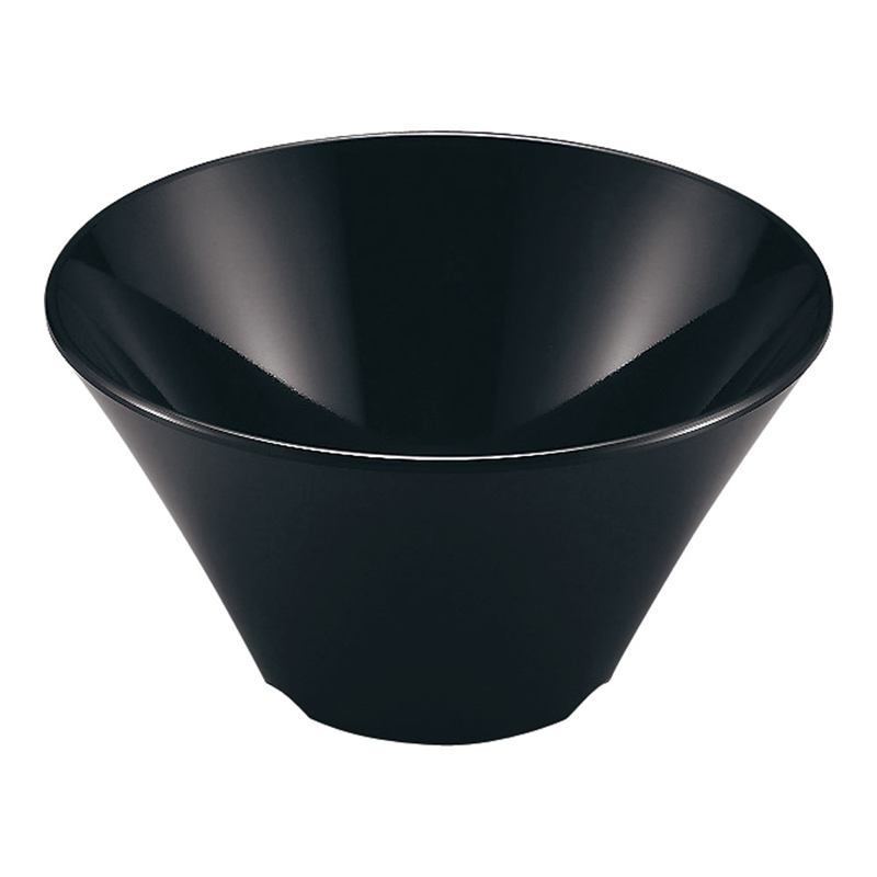 メラミン シンプル食器 めん鉢18 SP-88B 黒 1個(ご注文単位1個)【直送品】