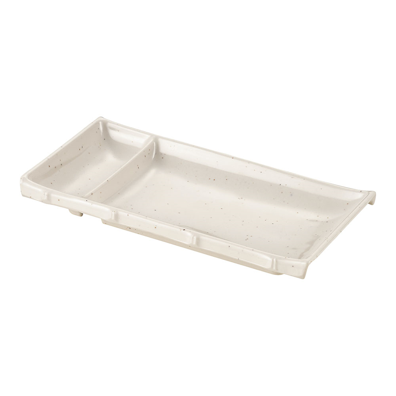 メラミン シンプル食器 角仕切皿 SP-32M マーブル 1個(ご注文単位1個)【直送品】