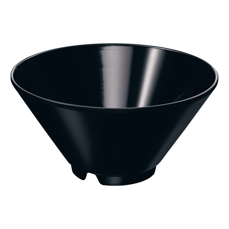メラミン ヌードルボール 19cm 黒 1袋(ご注文単位1袋)【直送品】