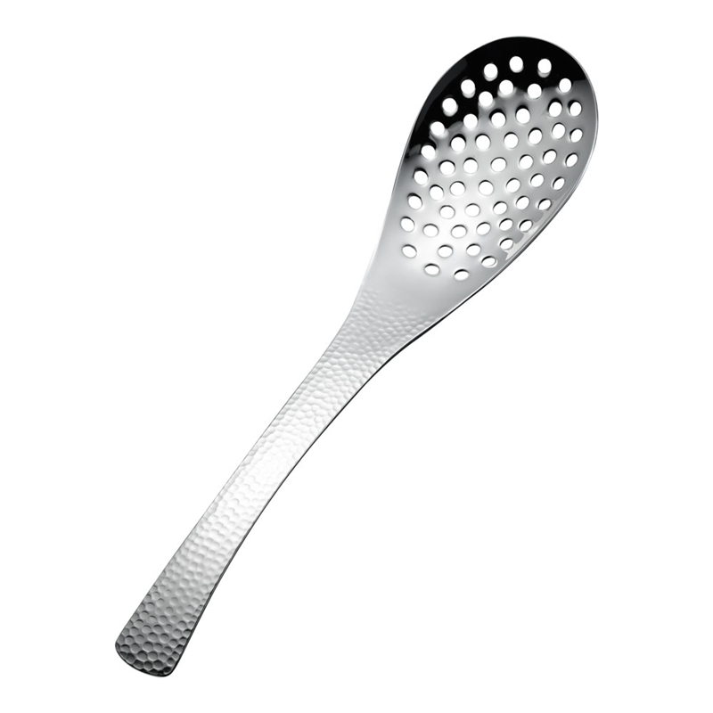 18-8　宴　レンゲスプーン　穴明 特大 1袋（ご注文単位1袋）【直送品】