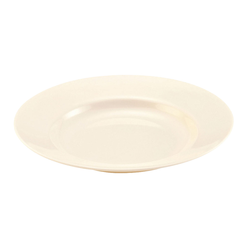 メラミン　ラーメン丼受皿　№50 クリーム 1袋（ご注文単位1袋）【直送品】