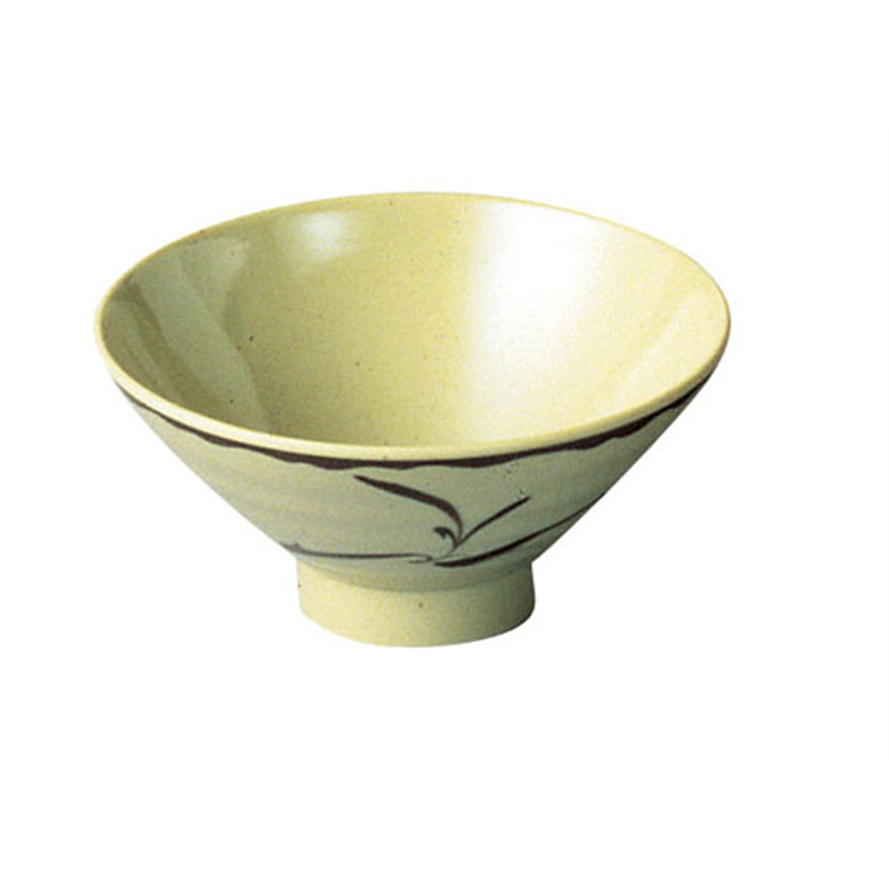 メラミン「織部」　飯茶碗　　　OB-4  1袋（ご注文単位1袋）【直送品】