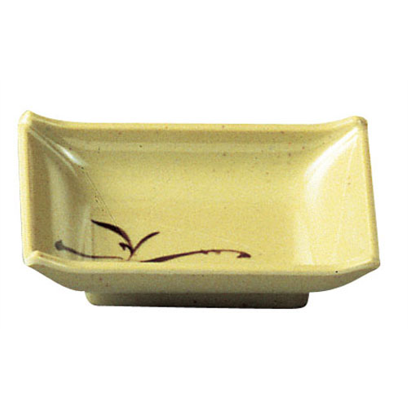 メラミン「織部」　のぞき角型　OB-41  1袋（ご注文単位1袋）【直送品】