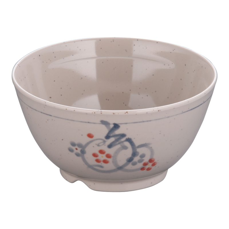 メラミン「かりん」飯椀 身　M-354-K 1個（ご注文単位1個）【直送品】