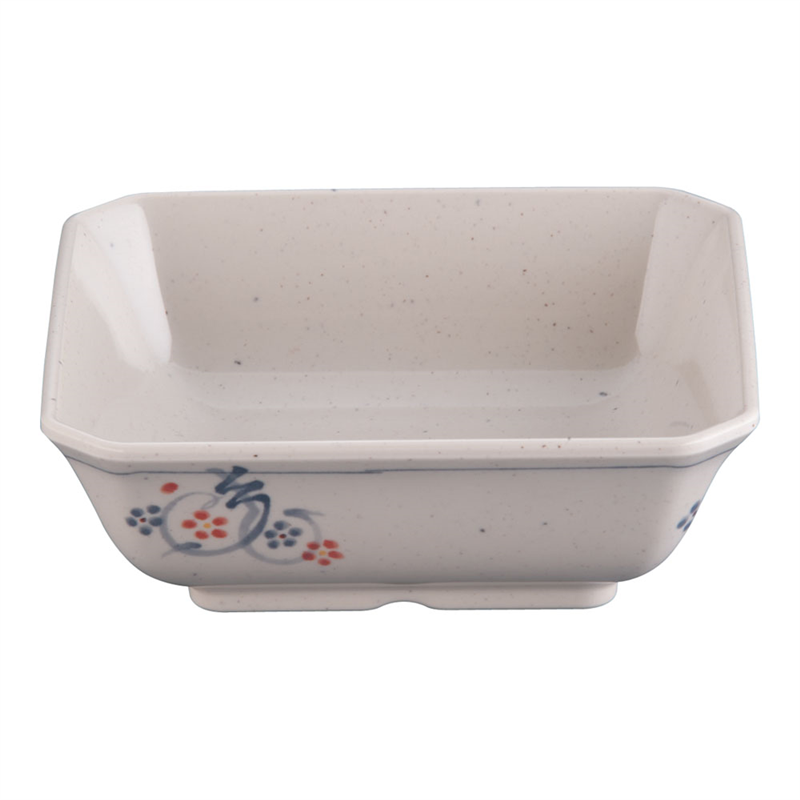 メラミン「かりん」角刺身鉢 M-330-K 1個（ご注文単位1個）【直送品】