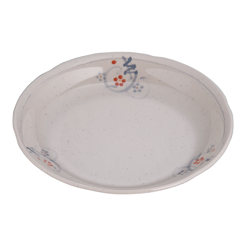 メラミン「かりん」丸皿 M-402-K 1個(ご注文単位1個)【直送品】