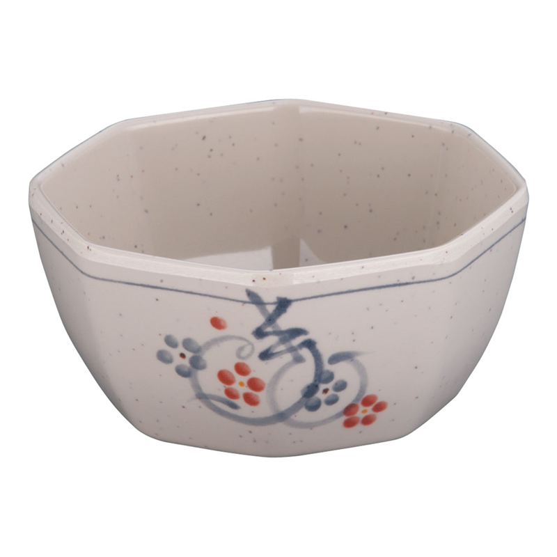 メラミン「かりん」八角鉢　　M-78-K  1個（ご注文単位1個）【直送品】