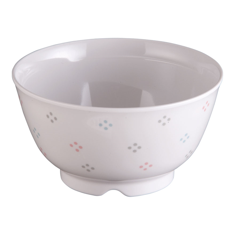 メラミン「花紋」飯椀 身　M-352-KA 1個（ご注文単位1個）【直送品】