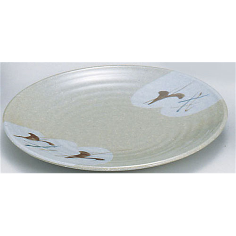 メラミン「雪ん子」 丸皿 (小) YK-14 1袋(ご注文単位1袋)【直送品】