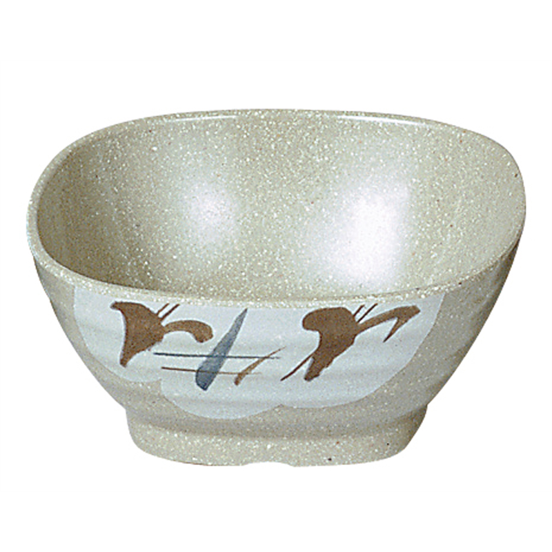 メラミン「雪ん子」　角小鉢　　YK-50  1袋（ご注文単位1袋）【直送品】