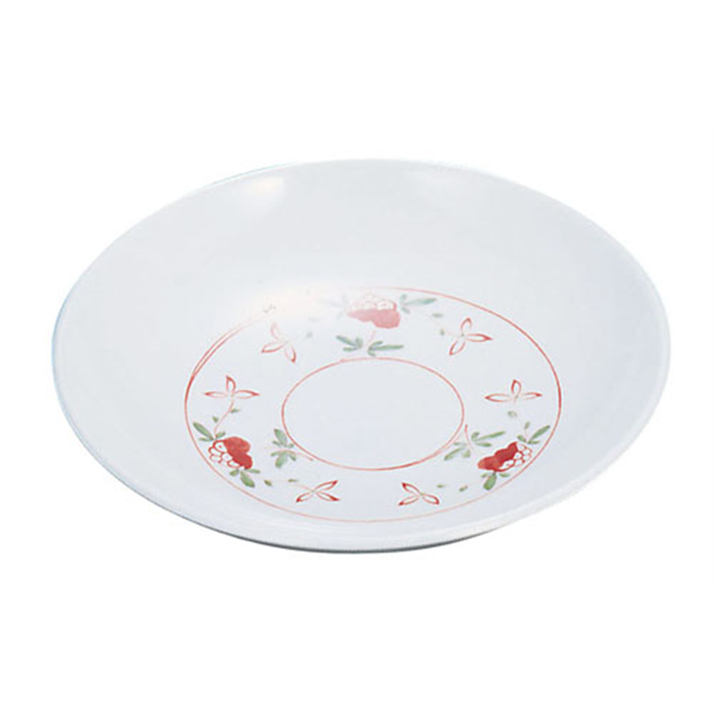 メラミン「赤絵」 取皿 AK-20A 1袋(ご注文単位1袋)【直送品】