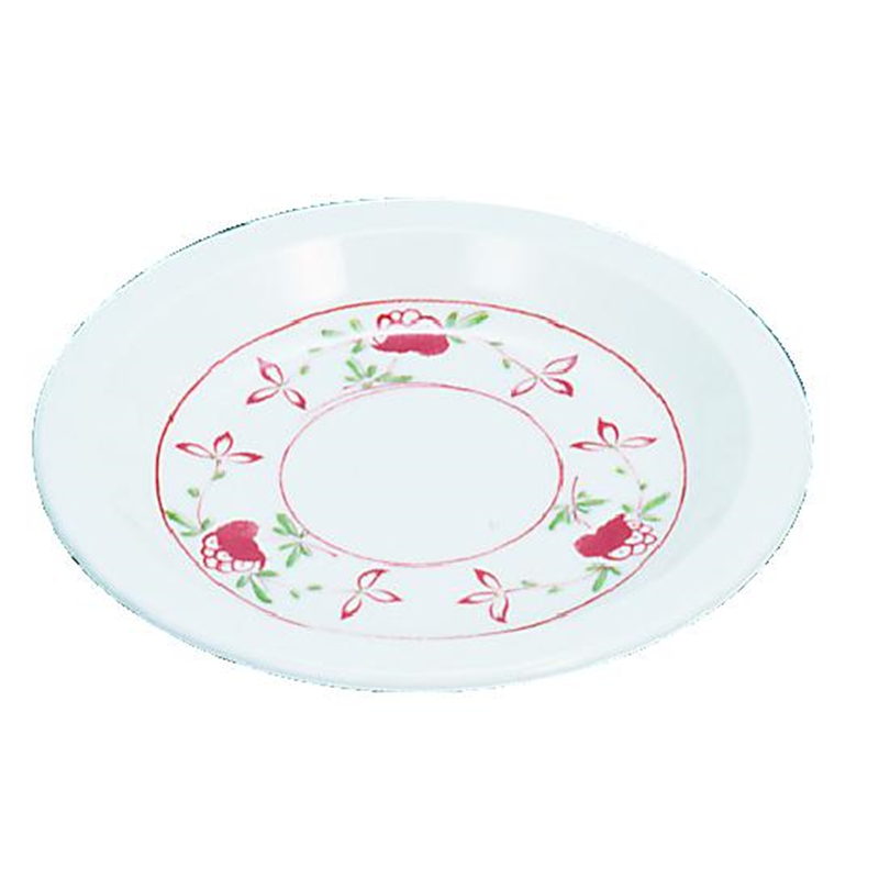 メラミン「赤絵」　小皿10cm　AK-43  1袋（ご注文単位1袋）【直送品】