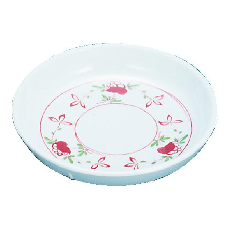 メラミン「赤絵」　おしんこ皿　AK-41  1袋（ご注文単位1袋）【直送品】