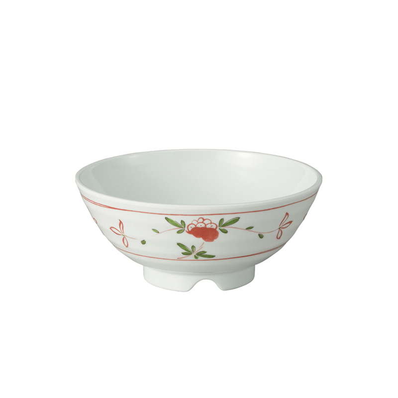 メラミン「赤絵」　丼（小）　身 AK-18A 1袋（ご注文単位1袋）【直送品】