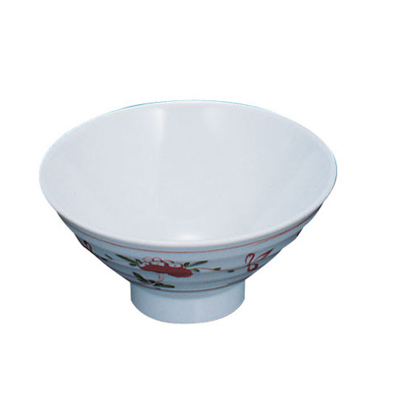 メラミン「赤絵」　飯茶碗（身）　AK-4  1袋（ご注文単位1袋）【直送品】