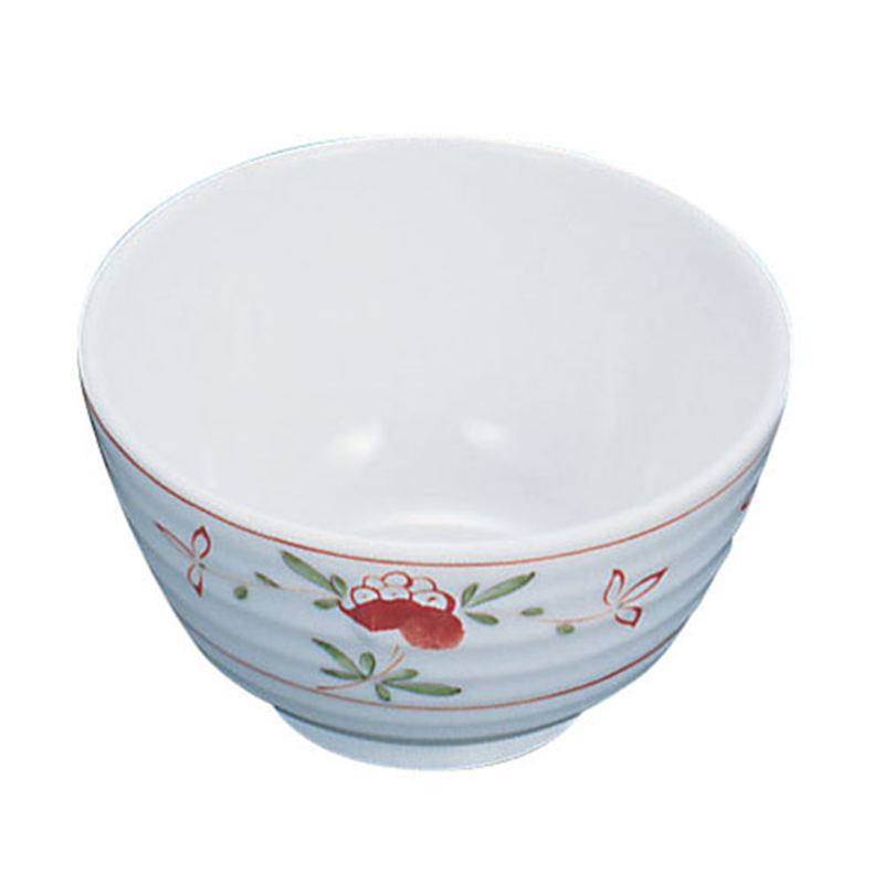 メラミン「赤絵」　湯呑み　　AK-7  1袋（ご注文単位1袋）【直送品】