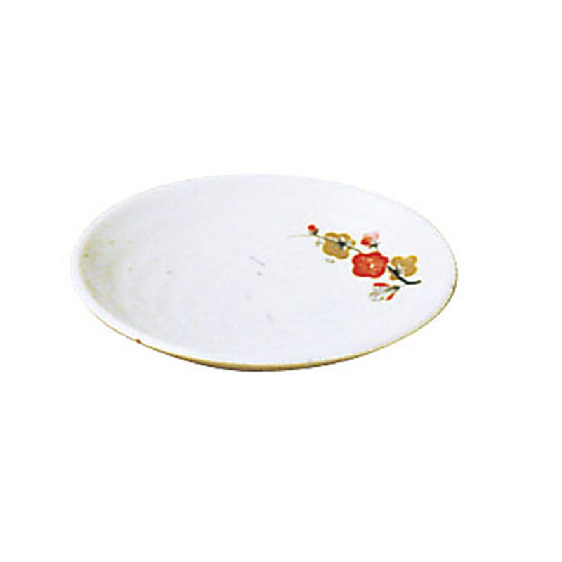 メラミン「元禄梅」　小皿　　　　U-14  1袋（ご注文単位1袋）【直送品】