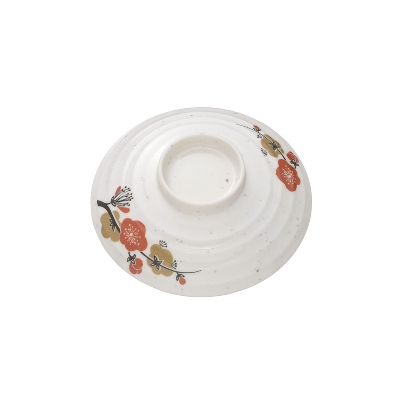 メラミン「元禄梅」 丼(小) 蓋 U-18B 1袋(ご注文単位1袋)【直送品】