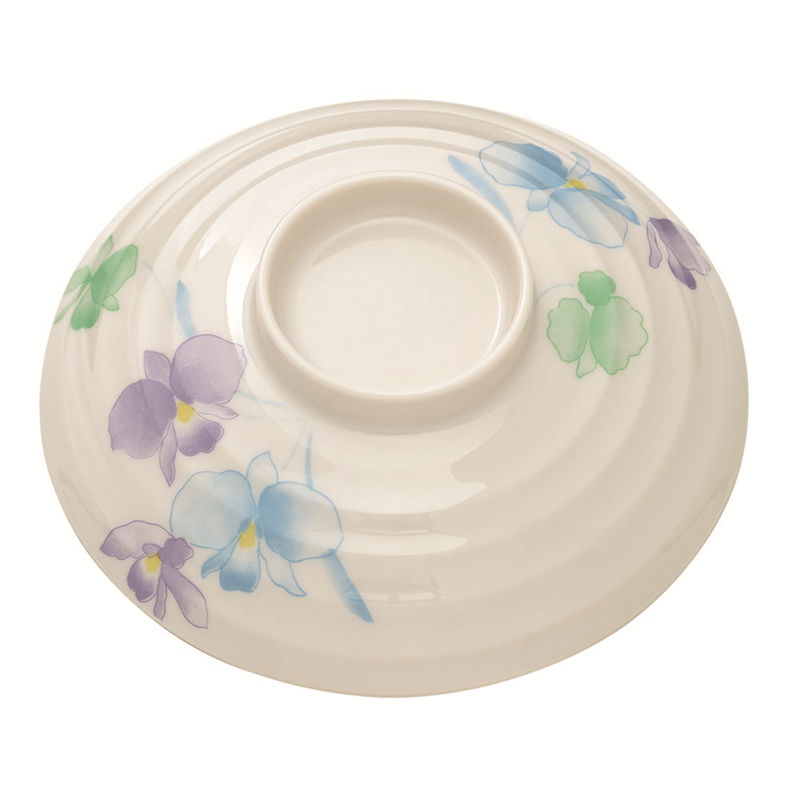 メラミン「すみれ」丼 小 蓋 VO-18B 1袋(ご注文単位1袋)【直送品】