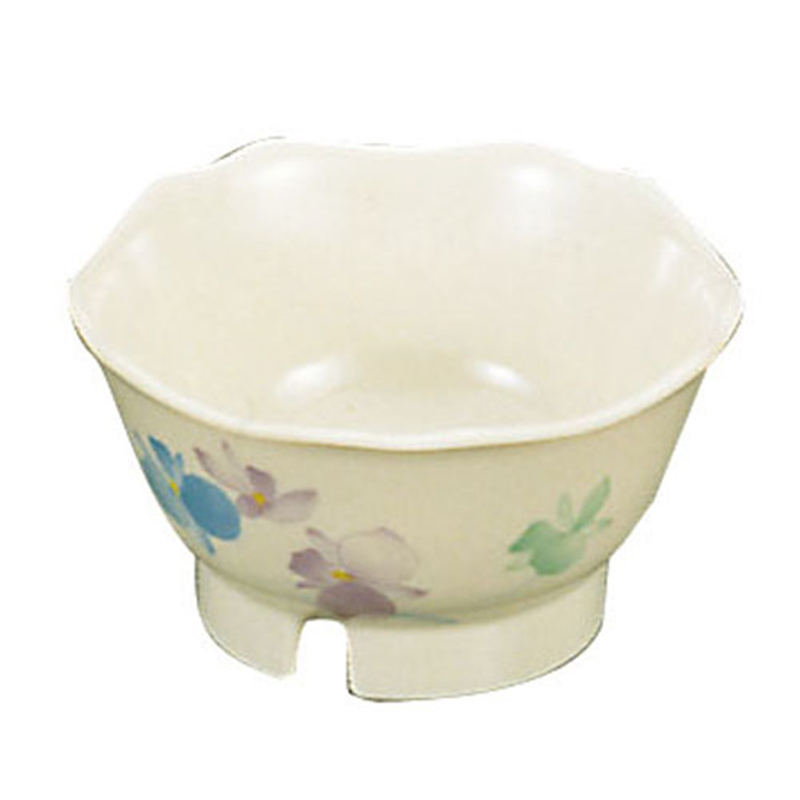 メラミン「すみれ」花型丸小鉢　小 VO-84 1袋（ご注文単位1袋）【直送品】