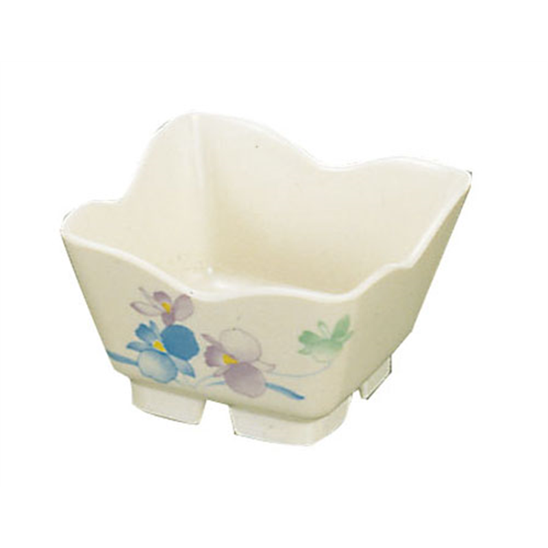 メラミン「すみれ」花型角小鉢　小 VO-86 1袋（ご注文単位1袋）【直送品】