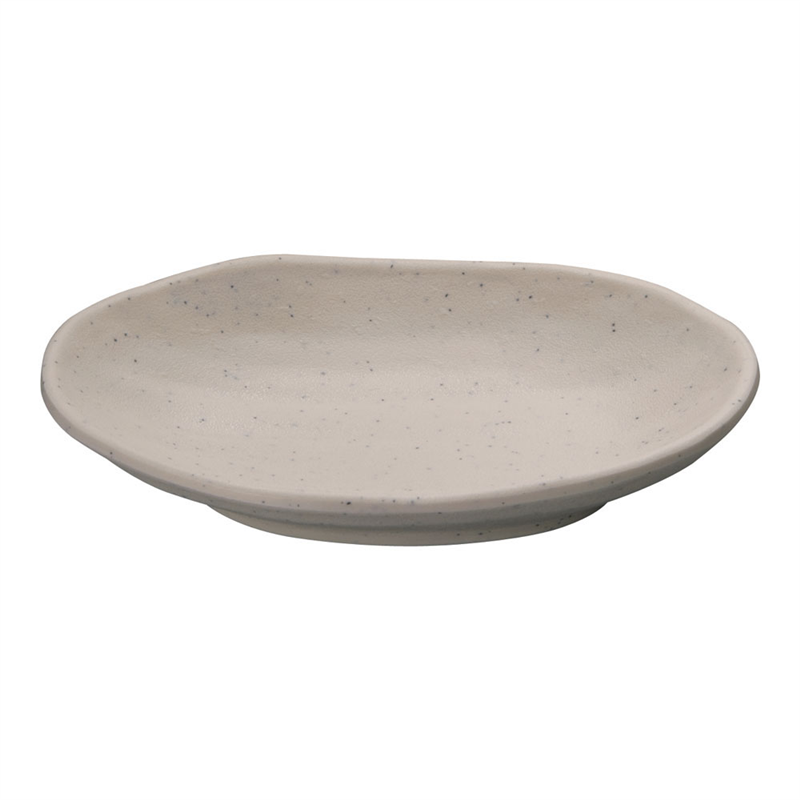 マイン メラミンウェア 白 小判皿 小 M11-114 1個(ご注文単位1個)【直送品】