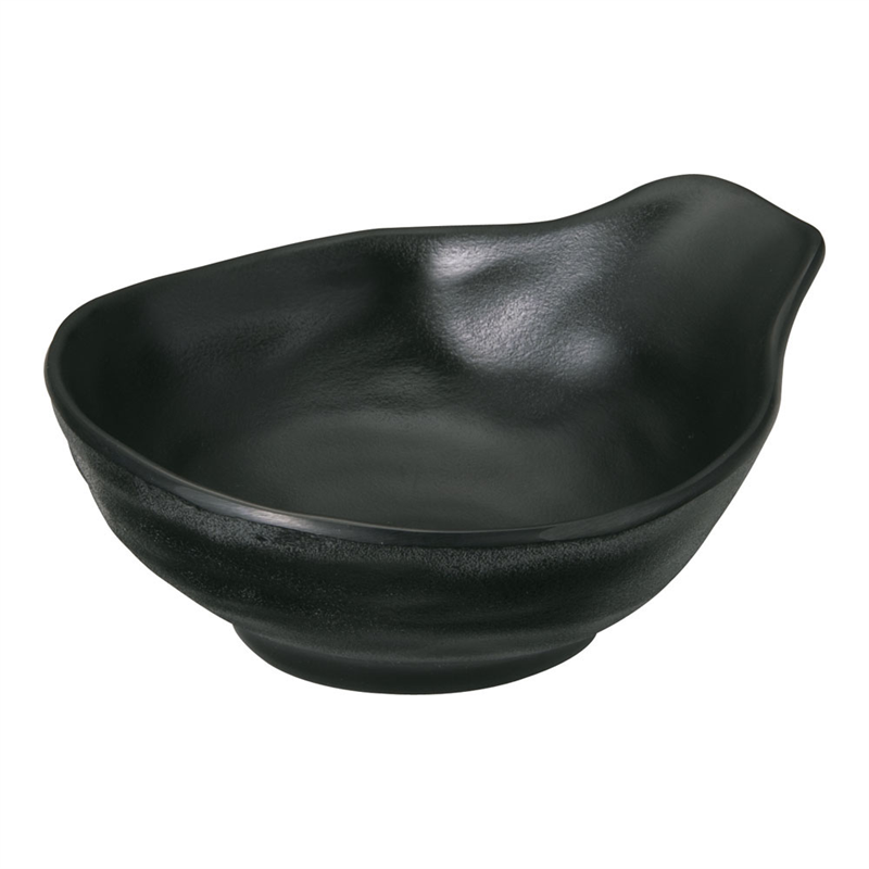 マイン メラミンウェア 黒 とん水 M11-187 1個(ご注文単位1個)【直送品】