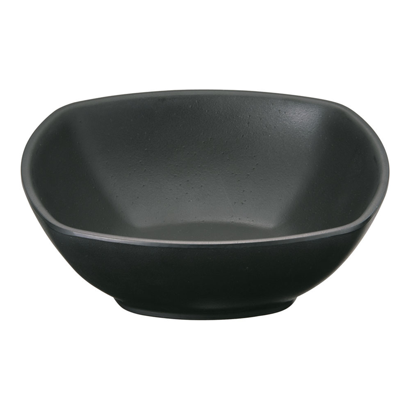 マイン メラミンウェア 黒 角深皿 大 M11-132 1個(ご注文単位1個)【直送品】