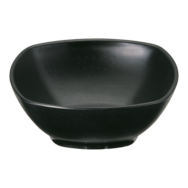 マイン メラミンウェア 黒 角深皿 小 M11-134 1個(ご注文単位1個)【直送品】