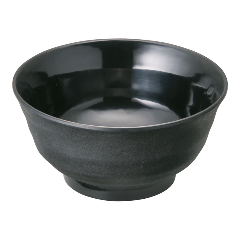 マイン メラミンウェア 黒 どんぶり大 M11-142 1個(ご注文単位1個)【直送品】