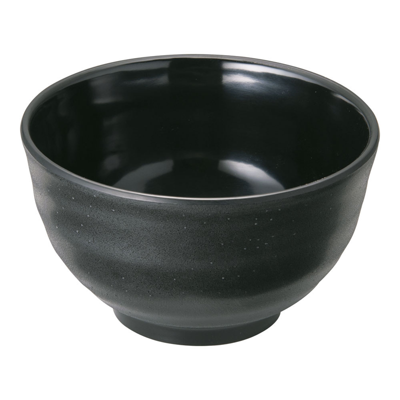 マイン メラミンウェア 黒 どんぶり小 M11-143 1個(ご注文単位1個)【直送品】