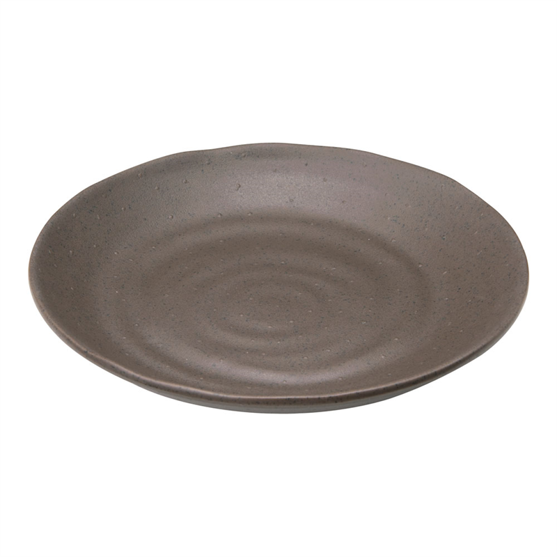 マイン　メラミンウェア　茶 丸皿φ15　M11-564 1個（ご注文単位1個）【直送品】