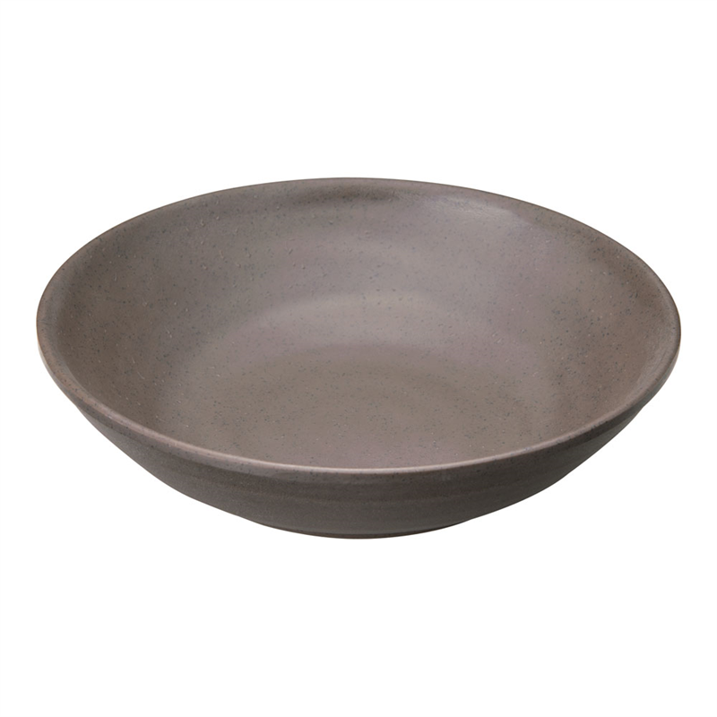 マイン メラミンウェア 茶 丸深皿 大 M11-566 1個(ご注文単位1個)【直送品】