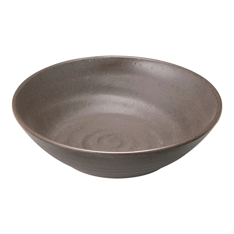 マイン メラミンウェア 茶 丸深皿 小 M11-568 1個(ご注文単位1個)【直送品】