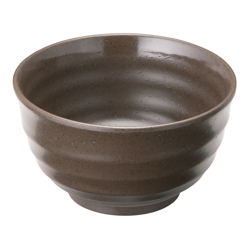 マイン メラミンウェア 茶 飯器 大 M11-578 1個(ご注文単位1個)【直送品】