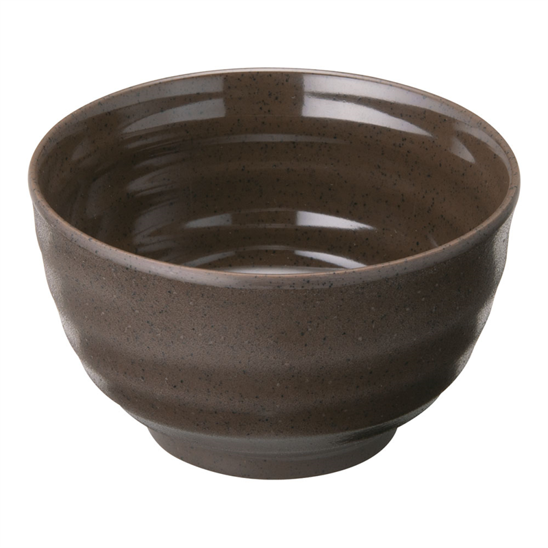 マイン メラミンウェア 茶 飯器 小 M11-579 1個(ご注文単位1個)【直送品】