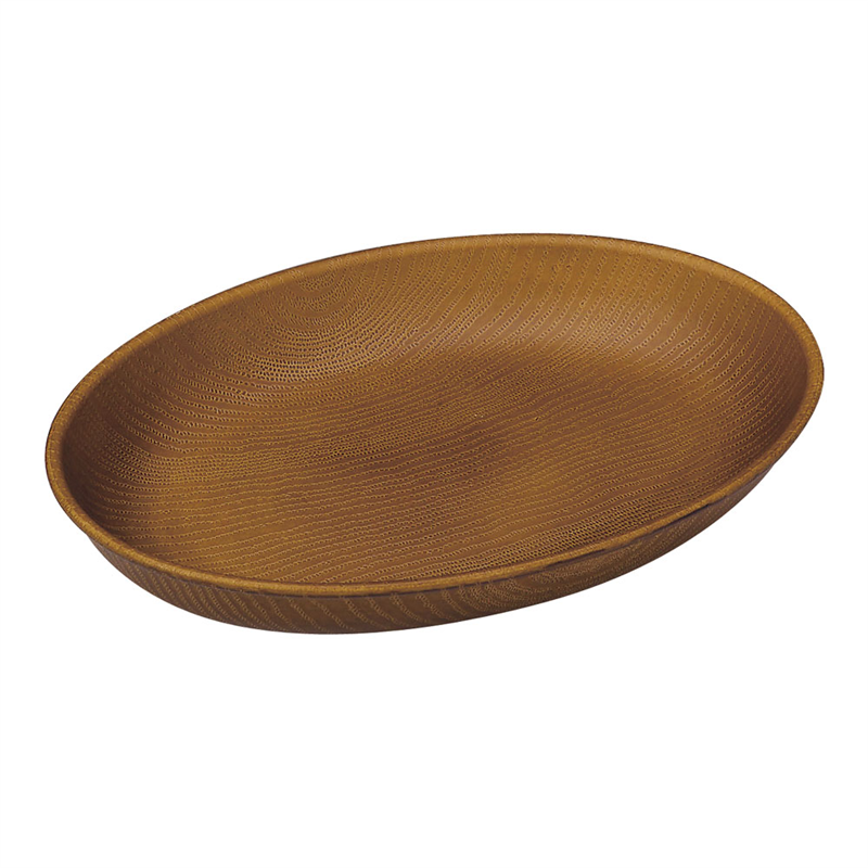 WOOD　オーバル　230×170 ブラウン 1袋（ご注文単位1袋）【直送品】