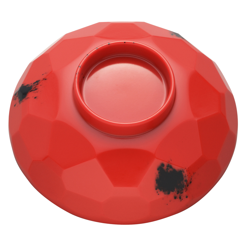 メラミン　№10B　亀甲汁椀　根来　　蓋  1袋（ご注文単位1袋）【直送品】