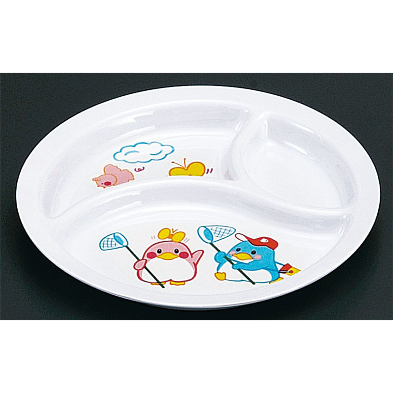 メラミンお子様食器「ベン＆ベティー」 BB-21　　丸ランチ皿（小） 1袋（ご注文単位1袋）【直送品】