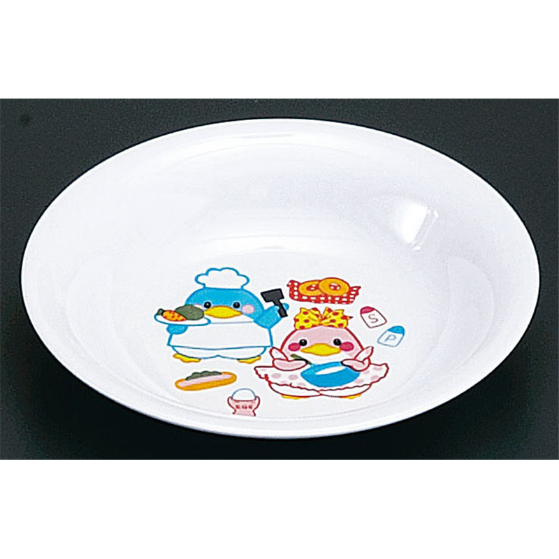 メラミンお子様食器「ベン＆ベティー」 BB-2　　　　　　　カレー皿 1袋（ご注文単位1袋）【直送品】