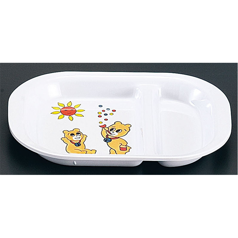 メラミンお子様食器「コロちゃん」 KF-10　　　　　　ランチ皿 1袋（ご注文単位1袋）【直送品】