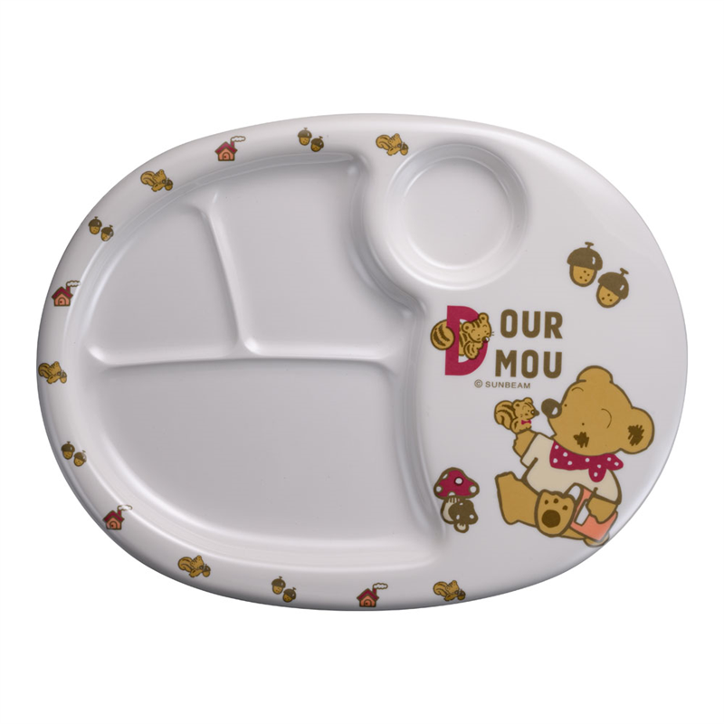 メラミンお子様食器「デュールムー」 ランチ皿（大）MCー31-DM 1個（ご注文単位1個）【直送品】