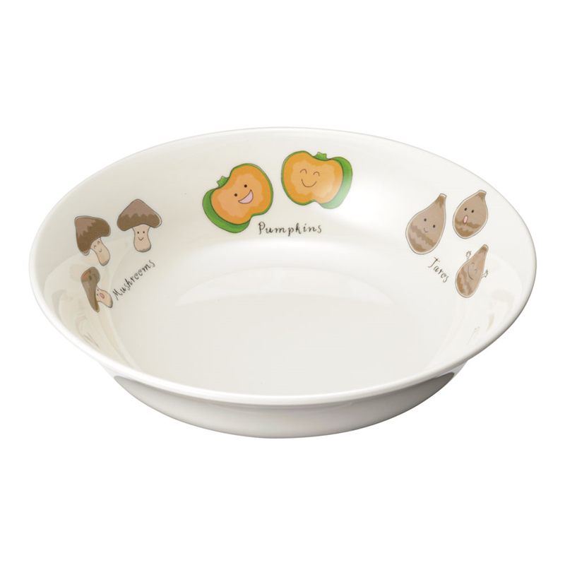 メラミンお子様食器「ベジタ村」 37-VV 16.5cm深皿 1個(ご注文単位1個)【直送品】