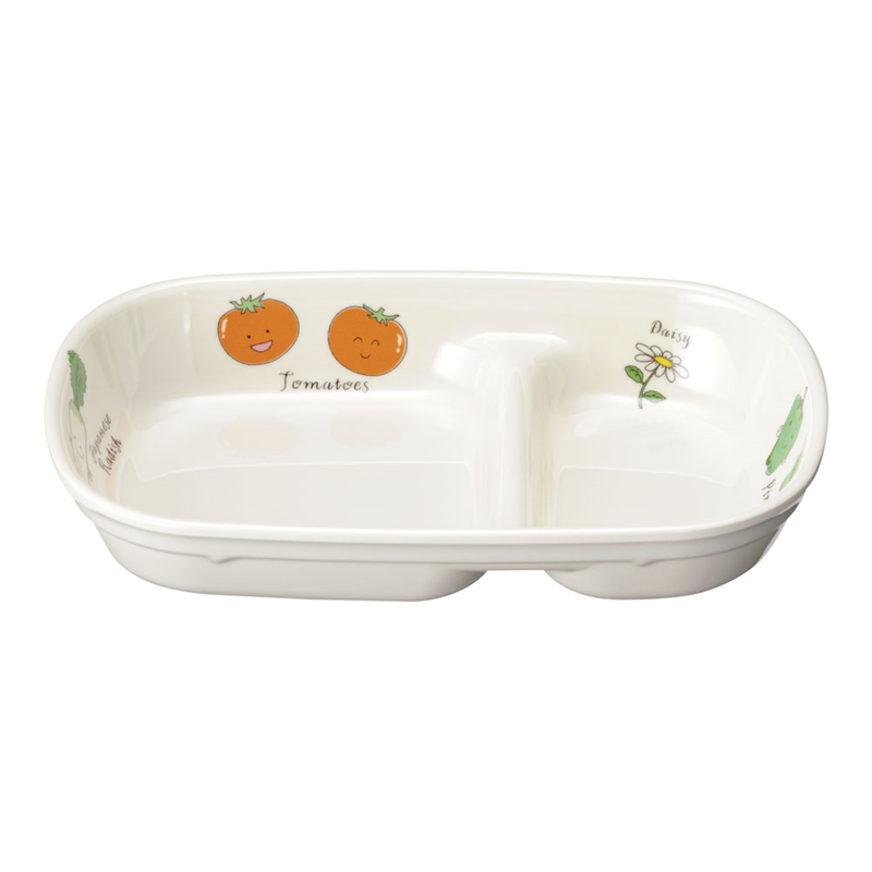 メラミンお子様食器「ベジタ村」 780-VV ニ菜皿 1個(ご注文単位1個)【直送品】